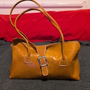 Vera Pelle Made In Italy Tan Handbag